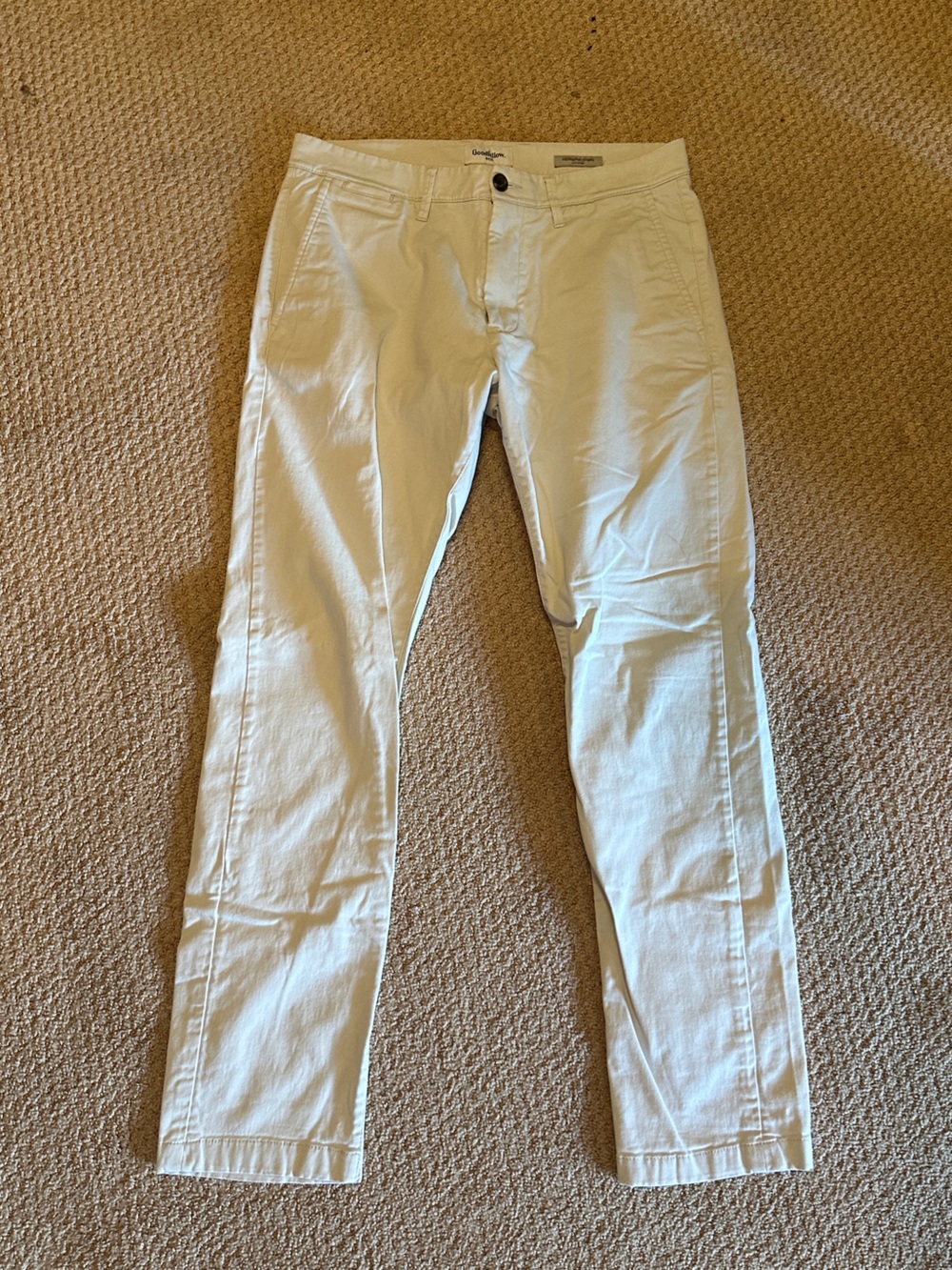 Goodfellow & Co White Slim Straight Jeans